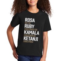 Rosa Sat So Ruby Walk So Kamala Run So Ketanji Rule KBJ Kids T-Shirt