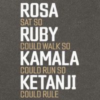 Rosa Sat So Ruby Walk So Kamala Run So Ketanji Rule KBJ Cotton Canvas Backpack