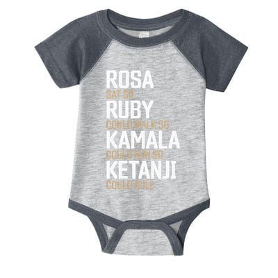 Rosa Sat So Ruby Walk So Kamala Run So Ketanji Rule KBJ Infant Baby Jersey Bodysuit