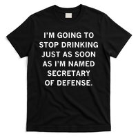 Raygun Store Secretary Of Defense Drinking T-Shirt