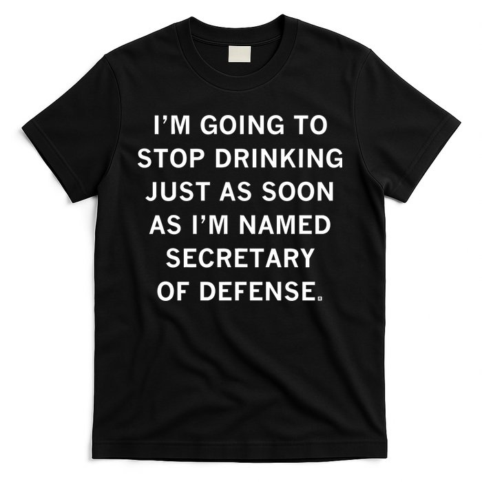 Raygun Store Secretary Of Defense Drinking T-Shirt