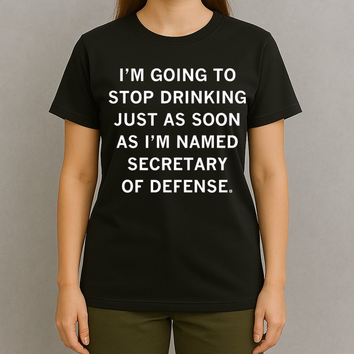 Raygun Store Secretary Of Defense Drinking T-Shirt
