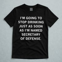 Raygun Store Secretary Of Defense Drinking T-Shirt