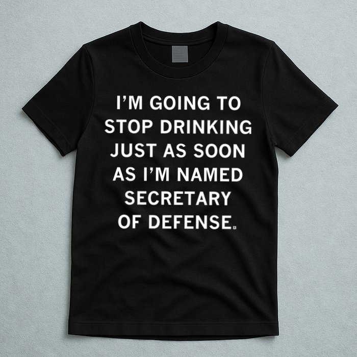 Raygun Store Secretary Of Defense Drinking T-Shirt