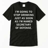 Raygun Store Secretary Of Defense Drinking Tall T-Shirt