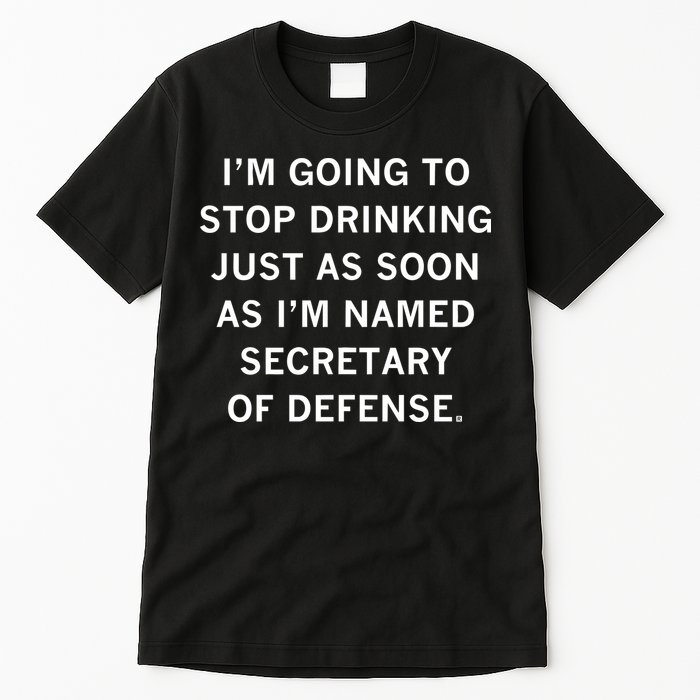 Raygun Store Secretary Of Defense Drinking Tall T-Shirt