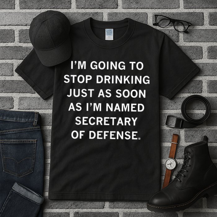 Raygun Store Secretary Of Defense Drinking Tall T-Shirt