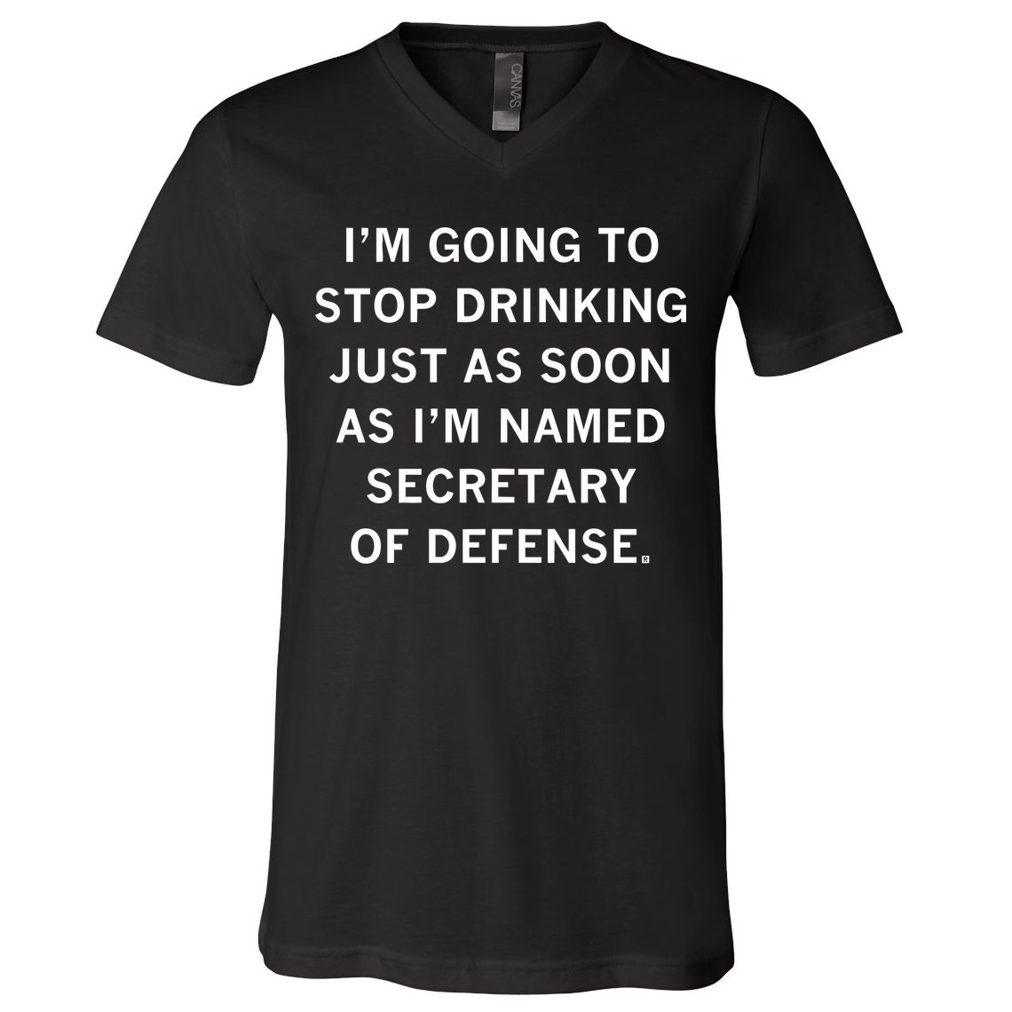 Raygun Store Secretary Of Defense Drinking V-Neck T-Shirt