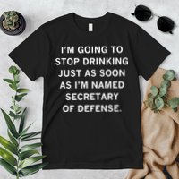 Raygun Store Secretary Of Defense Drinking Premium T-Shirt