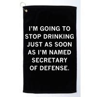 Raygun Store Secretary Of Defense Drinking Golf Towel