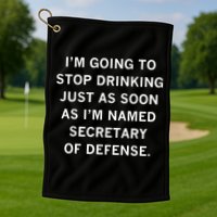 Raygun Store Secretary Of Defense Drinking Golf Towel