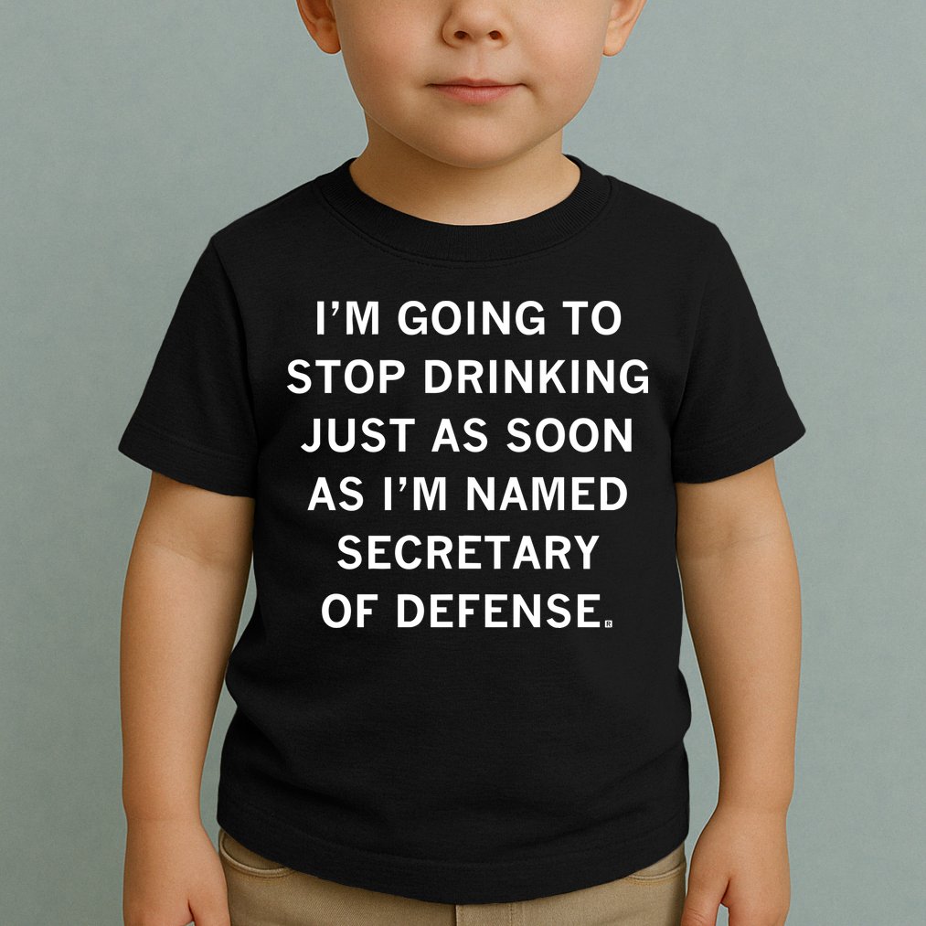 Raygun Store Secretary Of Defense Drinking Toddler T-Shirt