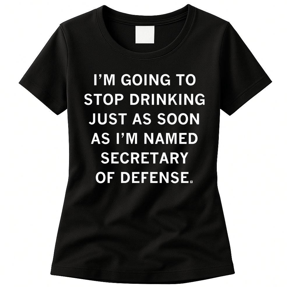 Raygun Store Secretary Of Defense Drinking Womens T-Shirt