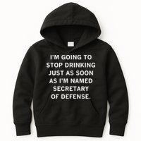 Raygun Store Secretary Of Defense Drinking Kids Hoodie