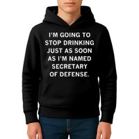 Raygun Store Secretary Of Defense Drinking Kids Hoodie