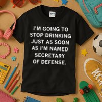 Raygun Store Secretary Of Defense Drinking Kids T-Shirt