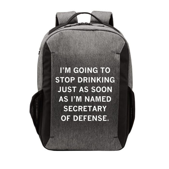 Raygun Store Secretary Of Defense Drinking Vector Backpack