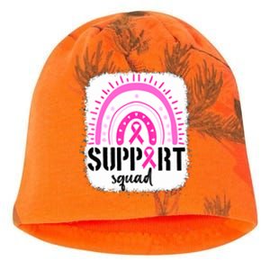 Rainbow Support Squad Breast Cancer Awareness Survivor Pink Ribbon Kati - Camo Knit Beanie