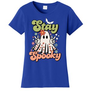 Retro Stay Spooky Ghost Print Gift Women's T-Shirt