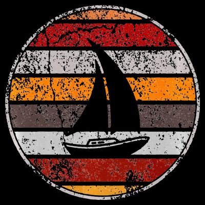 Retro Smooth Sailing Vintage Sailboat Vacation Island T-Shirt