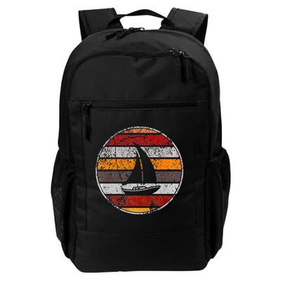 Retro Smooth Sailing Vintage Sailboat Vacation Island Backpack