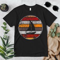 Retro Smooth Sailing Vintage Sailboat Vacation Island Premium T-Shirt