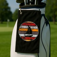 Retro Smooth Sailing Vintage Sailboat Vacation Island Golf Towel