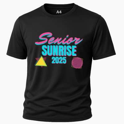 Retro Senior Sunrise 2025 High School 12th Twelfth Grade Performance Shirt