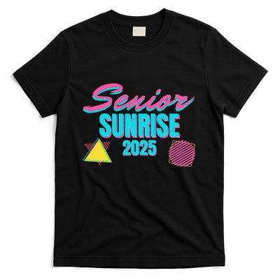 Retro Senior Sunrise 2025 High School 12th Twelfth Grade T-Shirt