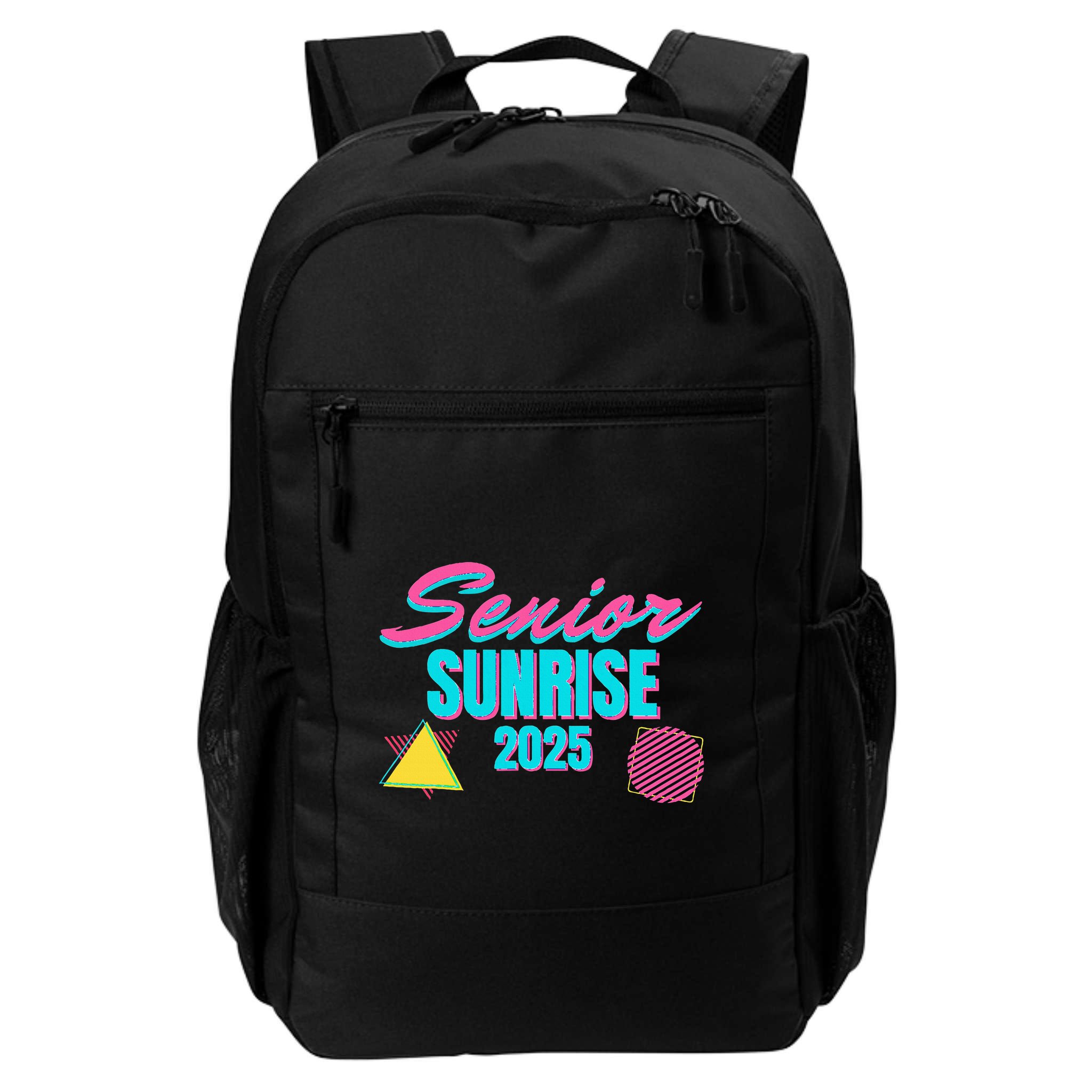 Retro Senior Sunrise 2025 High School 12th Twelfth Grade Backpack
