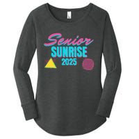 Retro Senior Sunrise 2025 High School 12th Twelfth Grade Women's Perfect Tri Tunic Long Sleeve Shirt