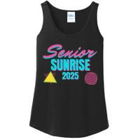 Retro Senior Sunrise 2025 High School 12th Twelfth Grade Ladies Essential Tank