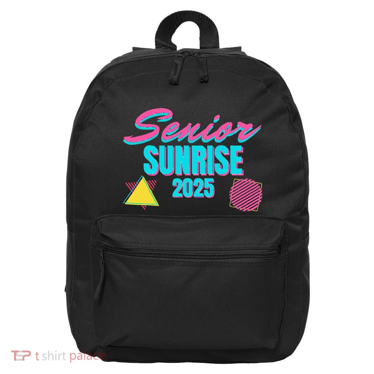 Retro Senior Sunrise 2025 High School 12th Twelfth Grade 16 in Basic Backpack