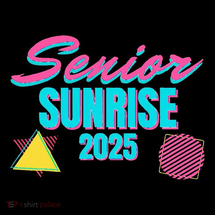 Retro Senior Sunrise 2025 High School 12th Twelfth Grade Bag