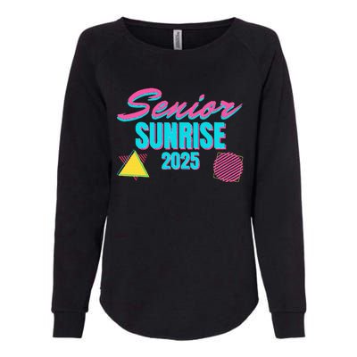 Retro Senior Sunrise 2025 High School 12th Twelfth Grade Womens California Wash Sweatshirt