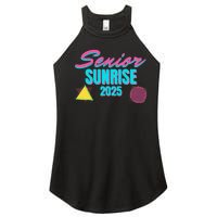 Retro Senior Sunrise 2025 High School 12th Twelfth Grade Women's Perfect Tri Rocker Tank