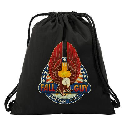Retro Stuntman Stunt Performer Vintage Drawstring Bag