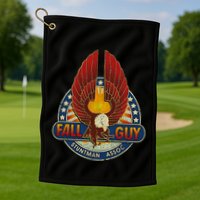 Retro Stuntman Stunt Performer Vintage Golf Towel