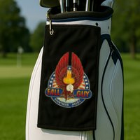 Retro Stuntman Stunt Performer Vintage Golf Towel