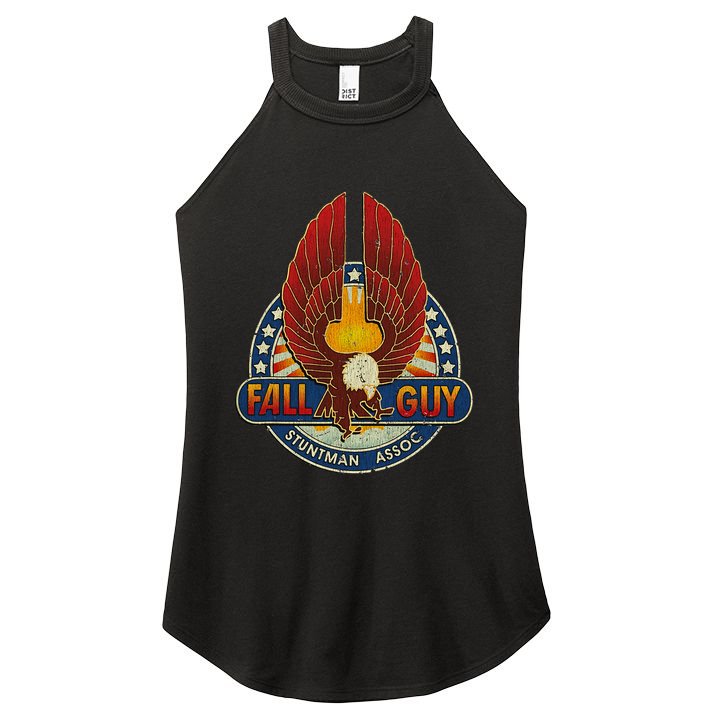 Retro Stuntman Stunt Performer Vintage Women's Perfect Tri Rocker Tank