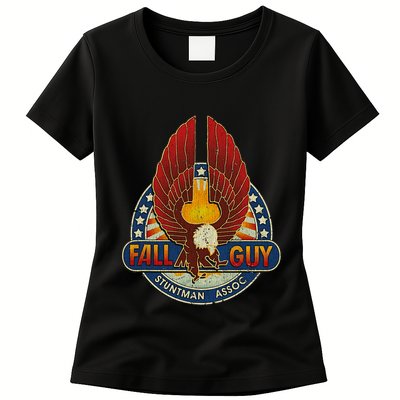 Retro Stuntman Stunt Performer Vintage Womens T-Shirt