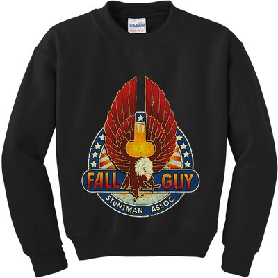 Retro Stuntman Stunt Performer Vintage Kids Sweatshirt