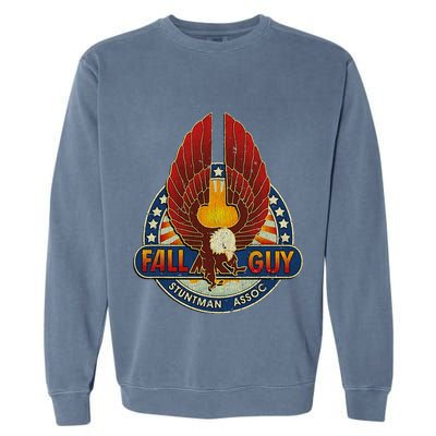 Retro Stuntman Stunt Performer Vintage Garment-Dyed Sweatshirt