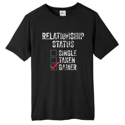 Relationship Status Single Taken Gamer Video Gamer Tall Fusion ChromaSoft Performance T-Shirt