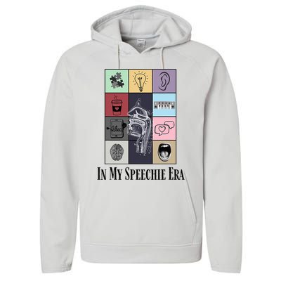 Retro Speech Therapist Slp Speech Therapy In My Speechie Era Performance Fleece Hoodie