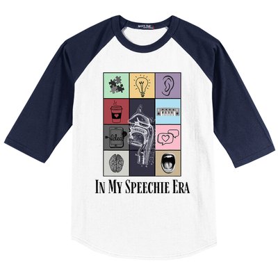 Retro Speech Therapist Slp Speech Therapy In My Speechie Era Baseball Sleeve Shirt