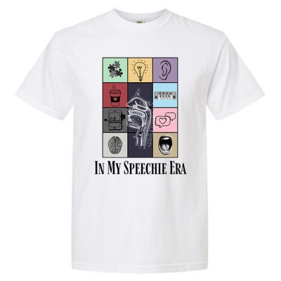 Retro Speech Therapist Slp Speech Therapy In My Speechie Era Garment-Dyed Heavyweight T-Shirt