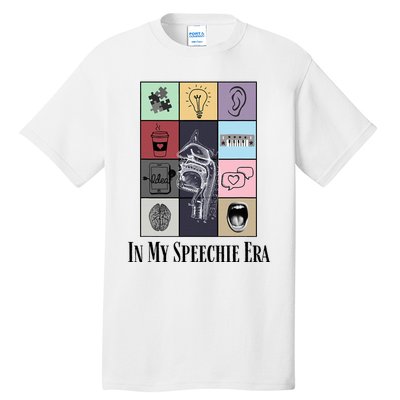 Retro Speech Therapist Slp Speech Therapy In My Speechie Era Tall T-Shirt