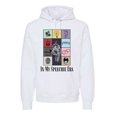 Retro Speech Therapist Slp Speech Therapy In My Speechie Era Premium Hoodie