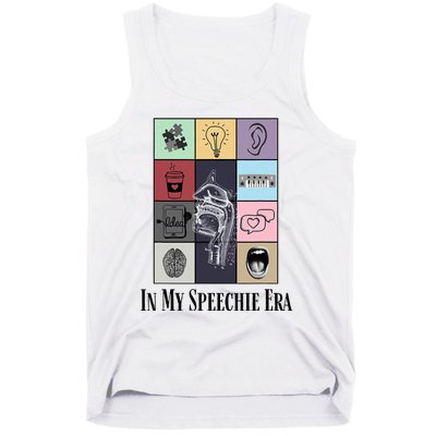 Retro Speech Therapist Slp Speech Therapy In My Speechie Era Tank Top